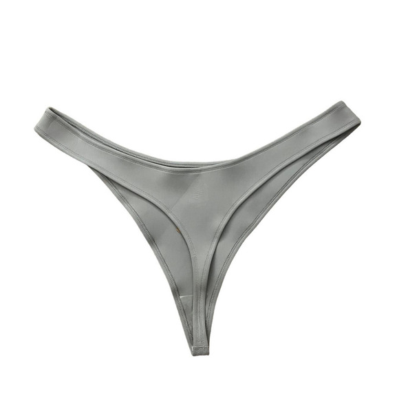 Skims 4X Sport Swim Thong Chrome NWT - Picture 2 of 4